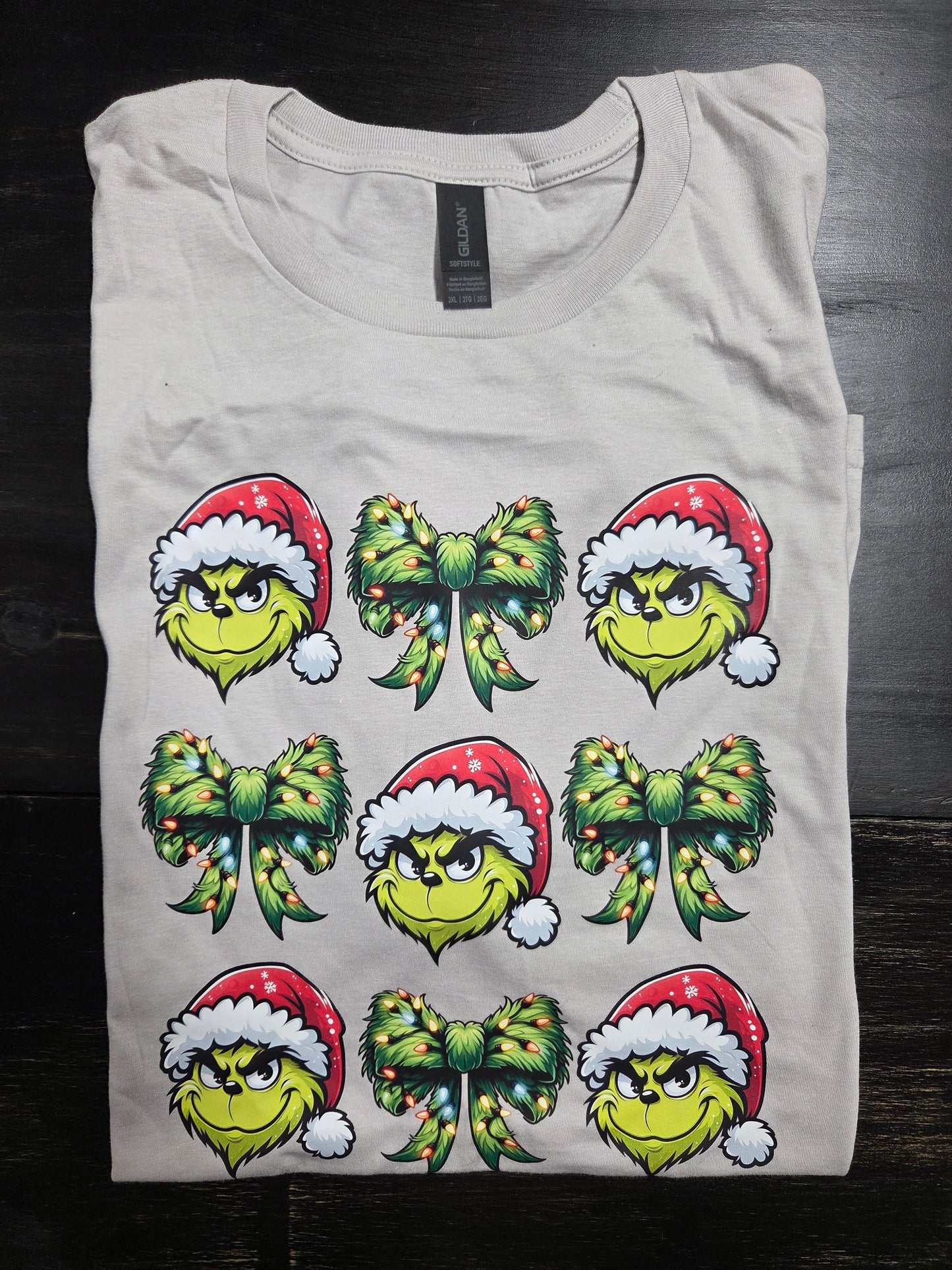 Grinch & Christmas Bow T-Shirt