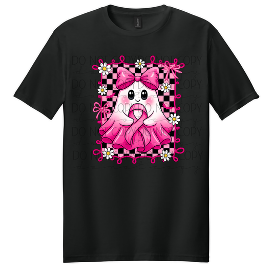 Pink Ribbon Ghost Tee
