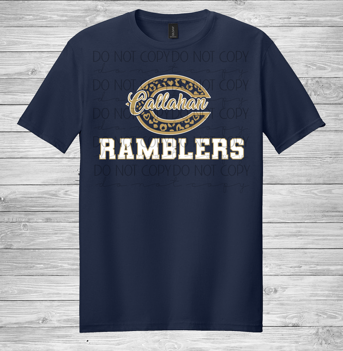 Callahan Ramblers Leopard Print Tee
