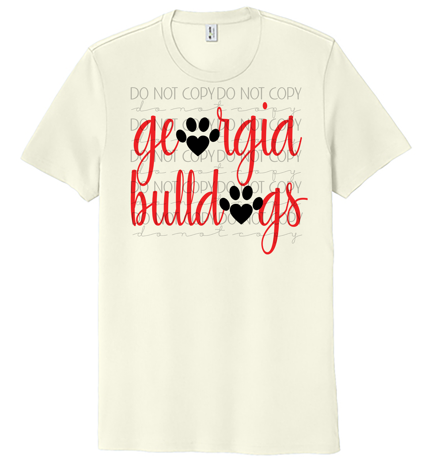 Bulldogs Paw Print Tee