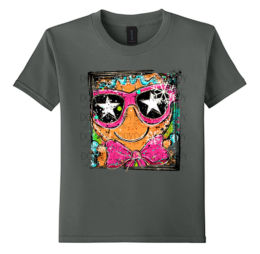 Youth Gingerbread Selfie Christmas T-Shirt