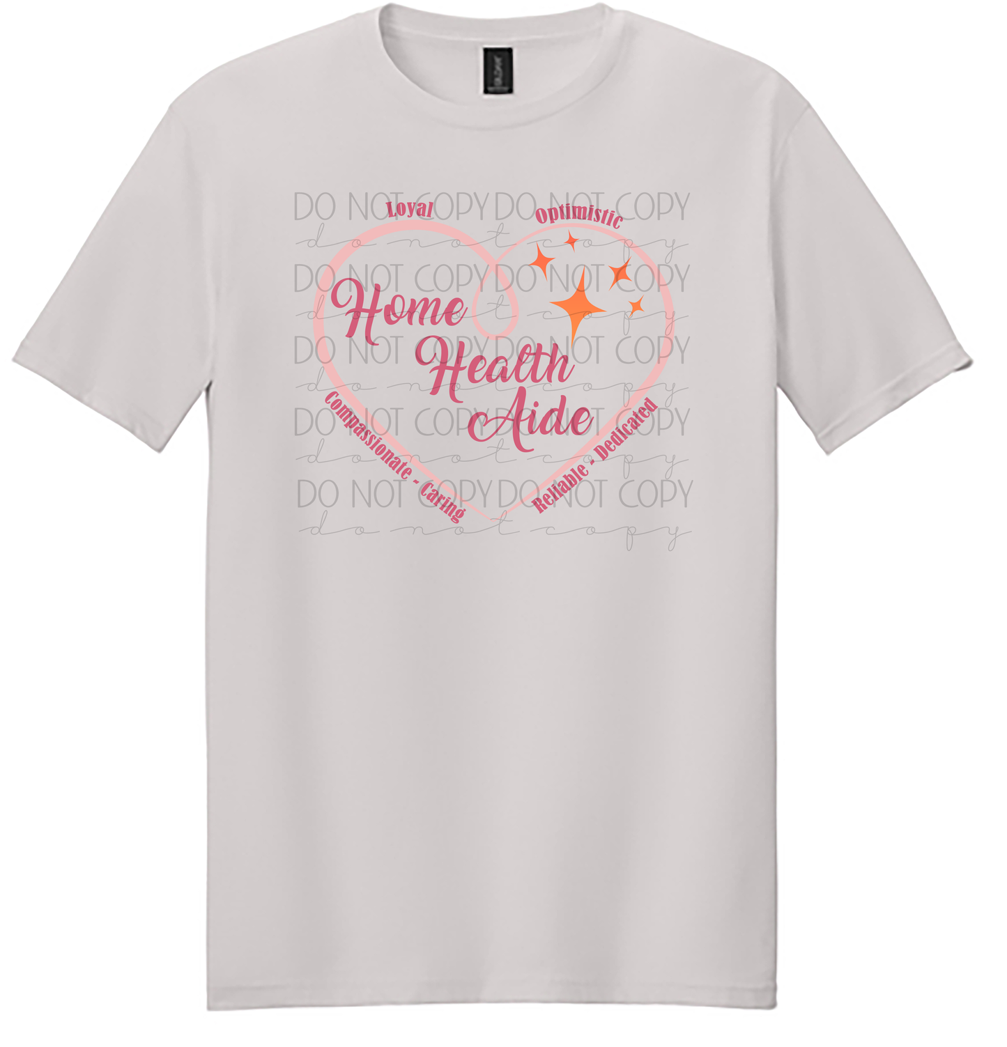 Home Health Aide Heart Shirt