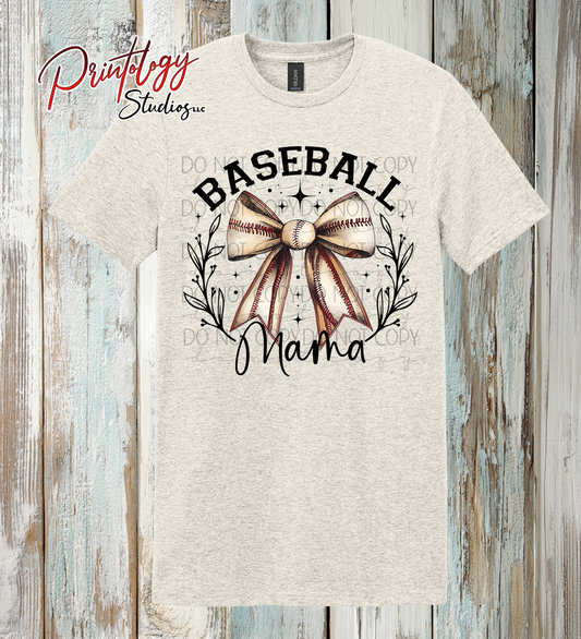 Baseball Mama Bow Shirt