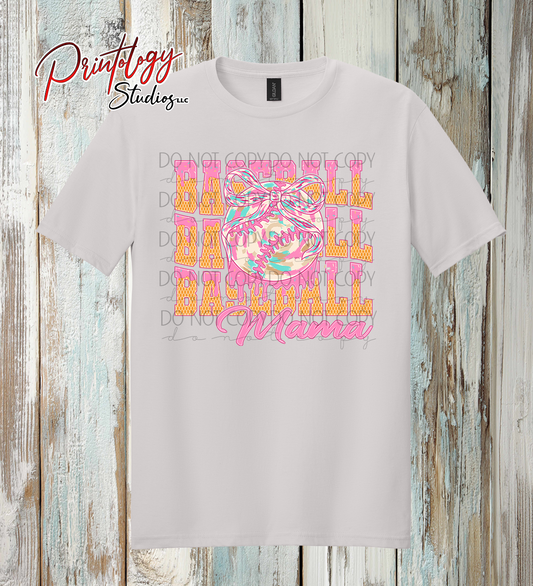 Baseball Mama Bow Shirt