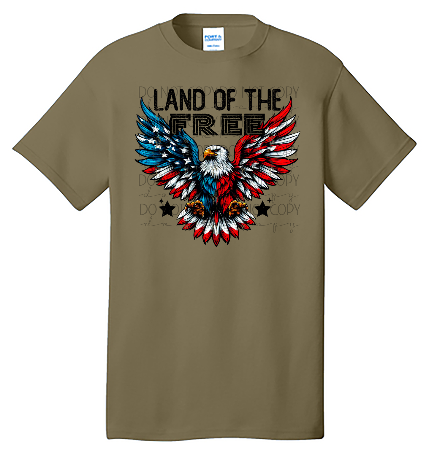 Land of the Free Patriotic Eagle T-Shirt