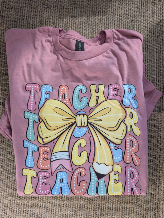 Teacher Shirt, Unisex Gildan Softstyle T-Shirt, Adult Size Large