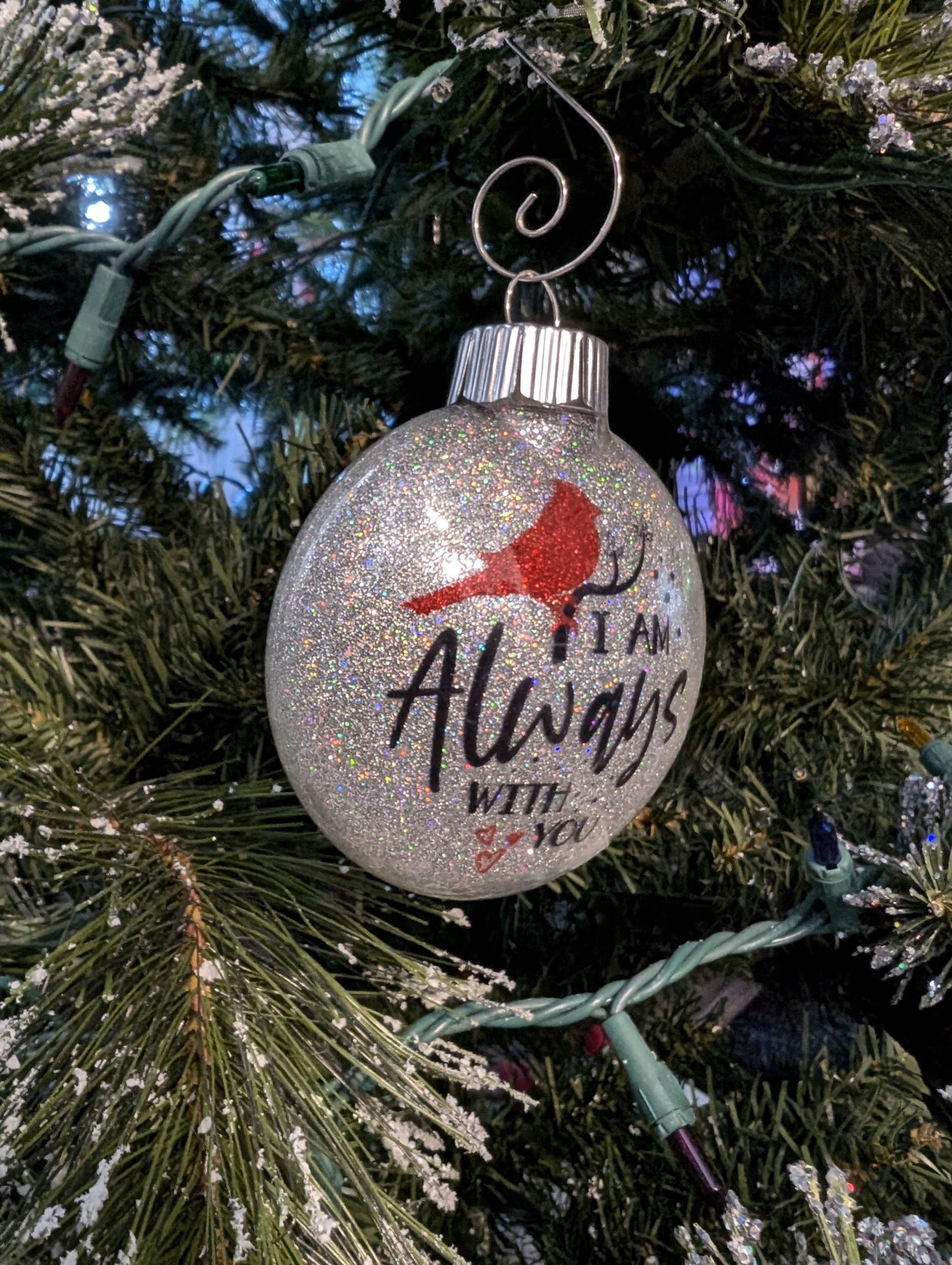 Handmade “I Am Always With You” Cardinal Ornament