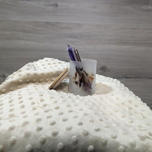 Horse & Floral Candle Holder