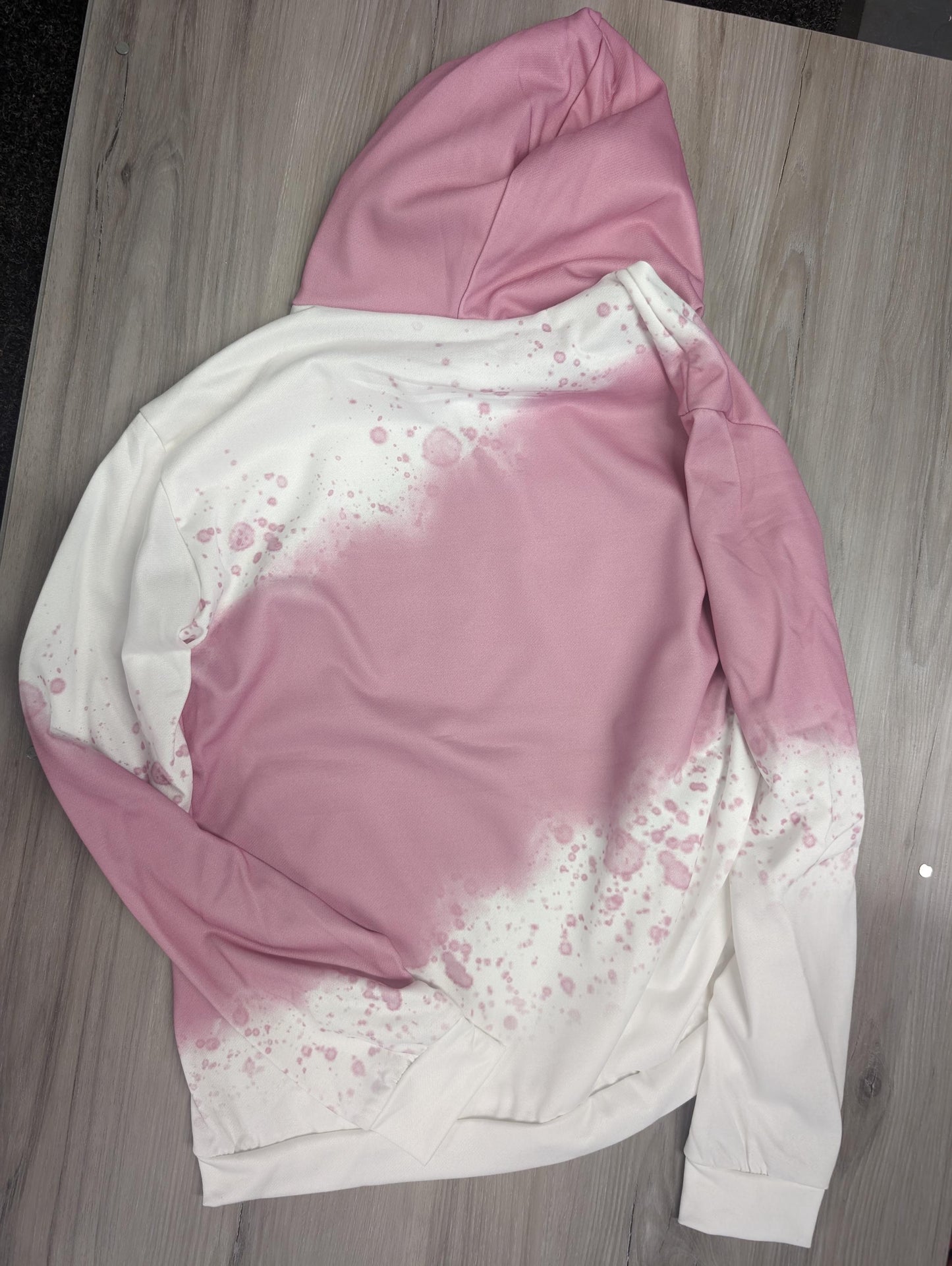 Mama Valentine Hoodie – Pink Bleach-Style Sweatshirt