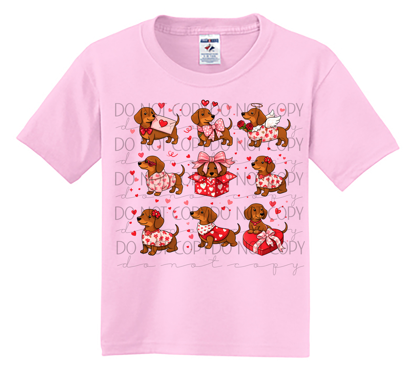 Youth Valentine Dachshund Love Shirt