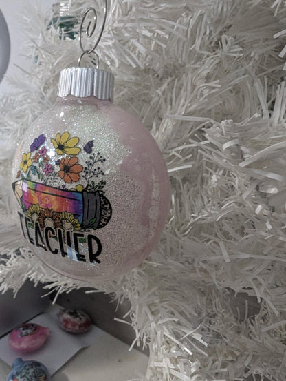 Handmade Teacher Ornament