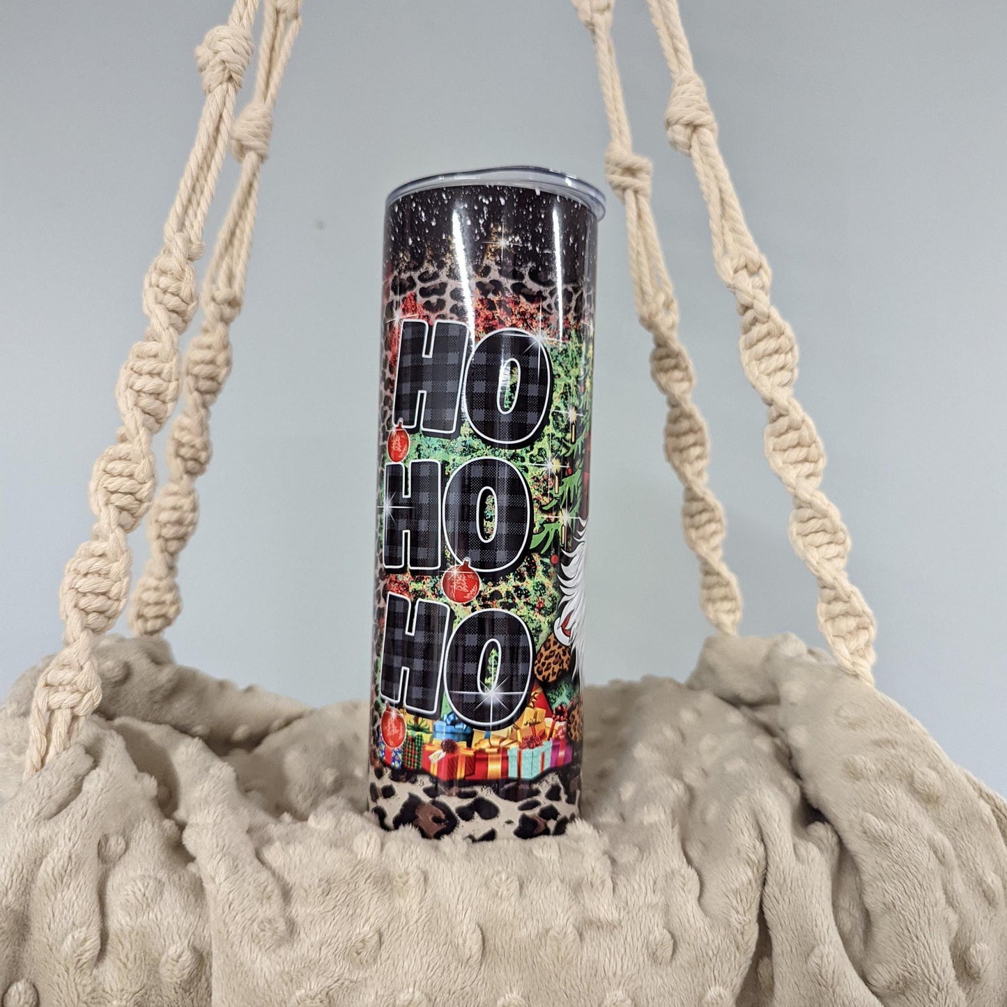 Buffalo Plaid Christmas Gnome Tumbler