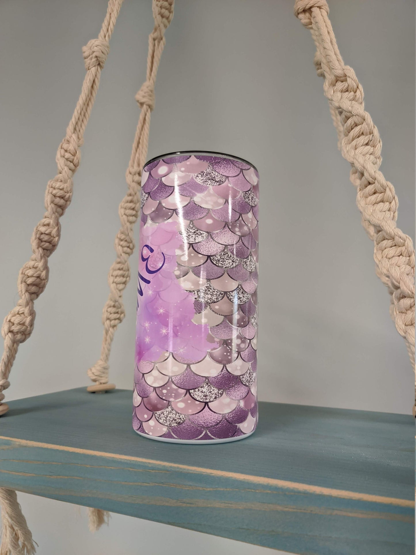 Personalized Mermaid Tumbler – 20oz Skinny Stainless Steel Cup