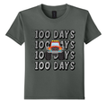 Youth 100 Days of School Shirt | Monster Truck 100th Day Tee
