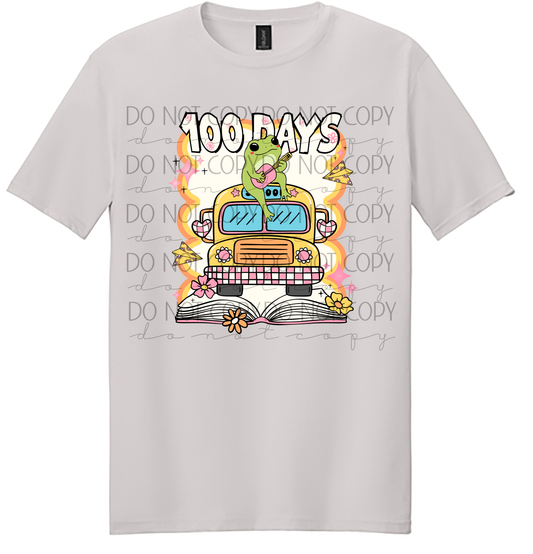 100 Days of School Frog T-Shirt