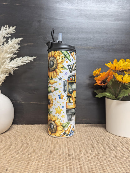 Bus Driver Stainless Steel Tumbler – School Bus Appreciation Gift!