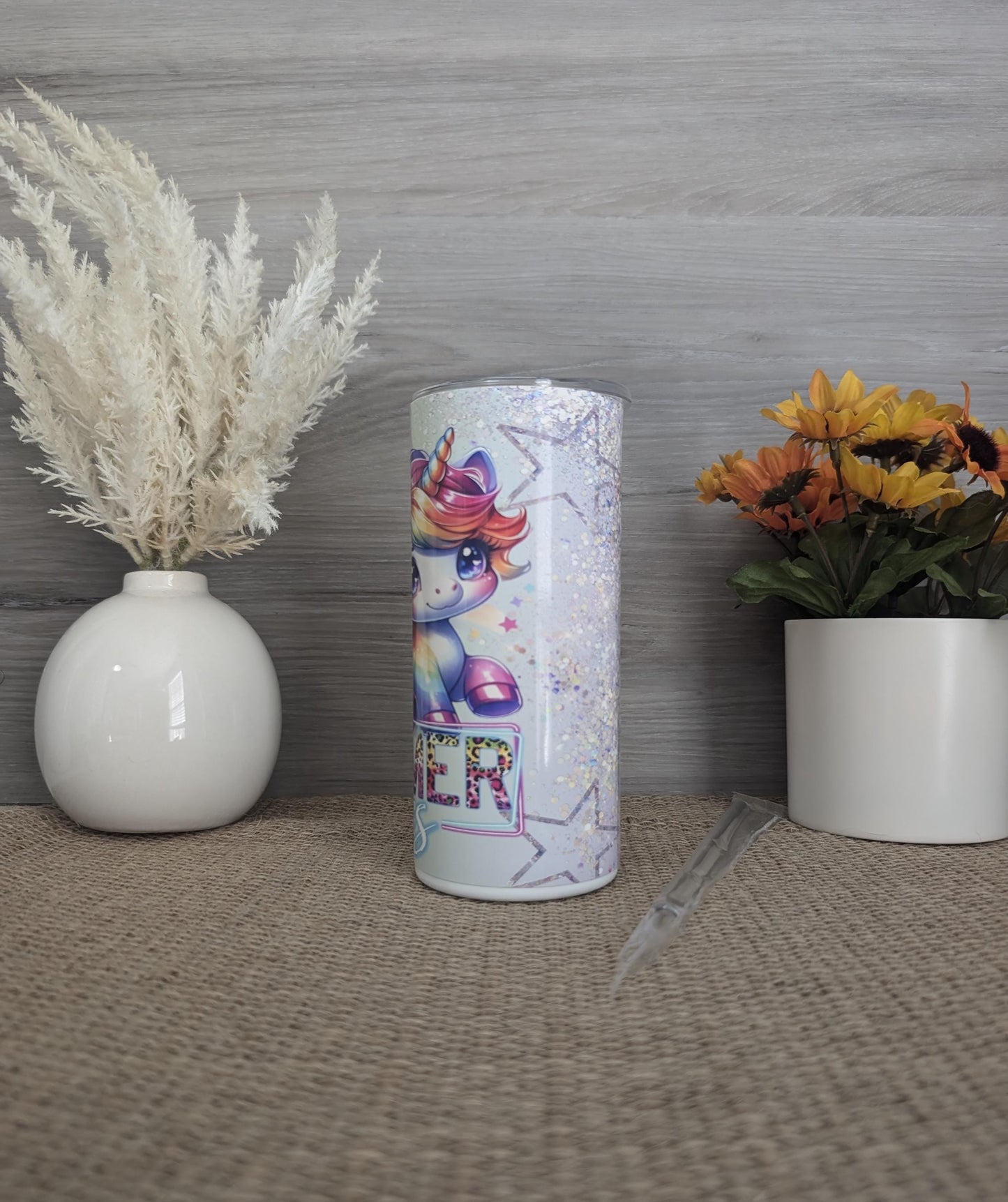Summer Vibes Unicorn 15oz Tumbler
