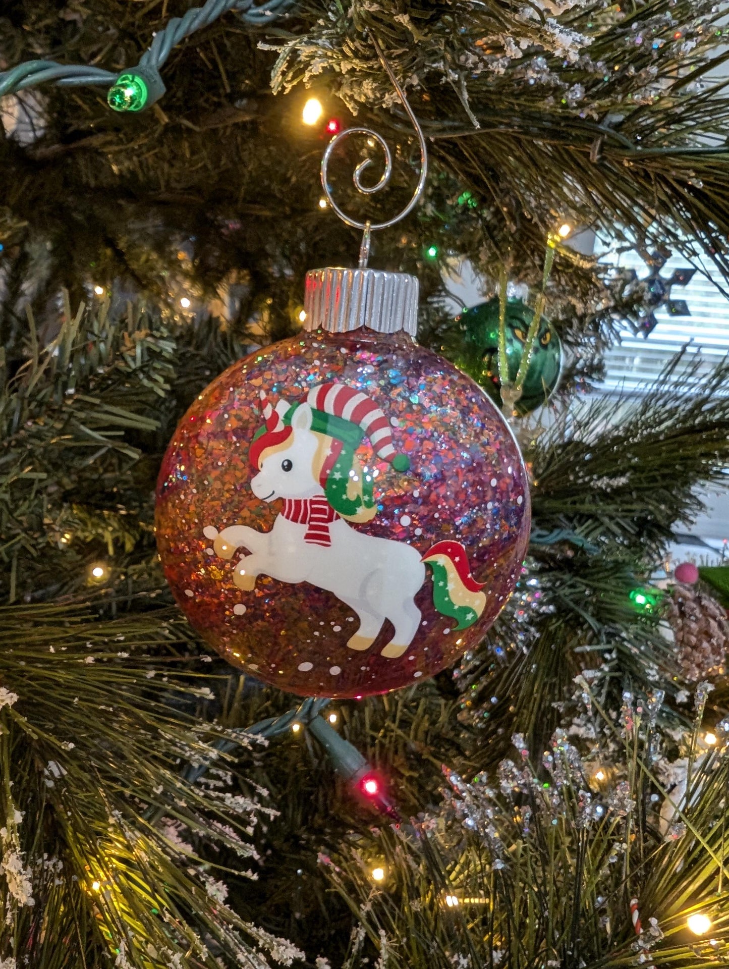 Handmade Unicorn Christmas Ornament