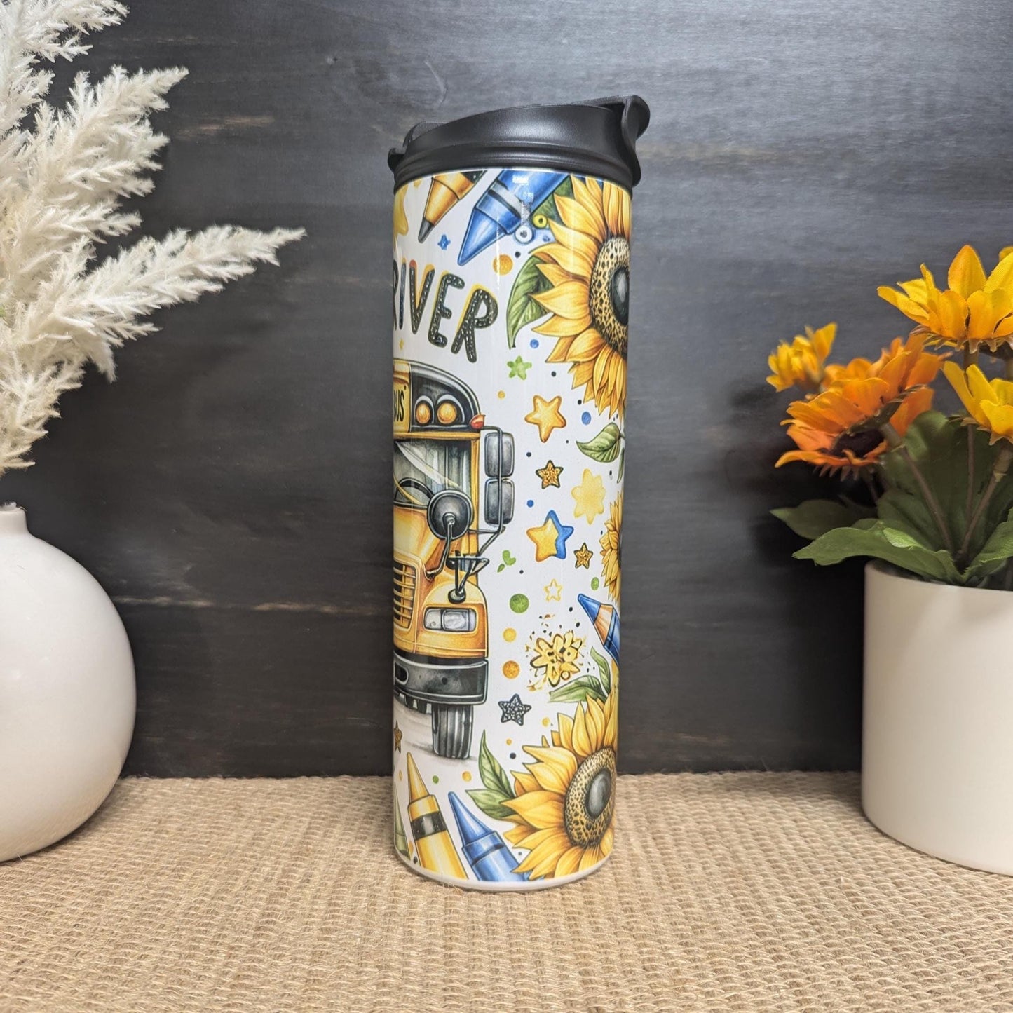 Bus Driver Stainless Steel Tumbler – School Bus Appreciation Gift!