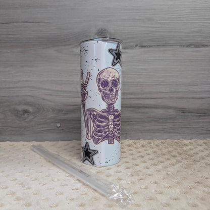 May The Bridges I Burn Light The Way Skeleton Tumbler