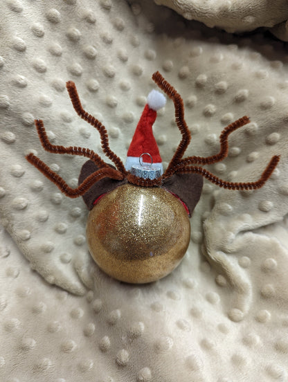 GLASS Reindeer Ornament