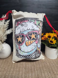 Cool Snowman Santa Sack Glitter Print