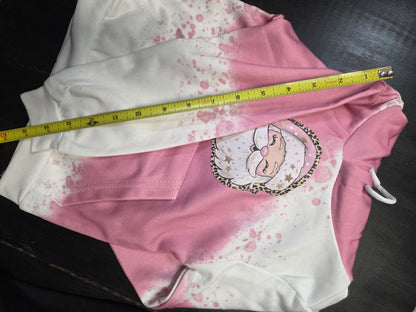 Pink Santa Bleached Hoodie – Kids Christmas Sweatshirt