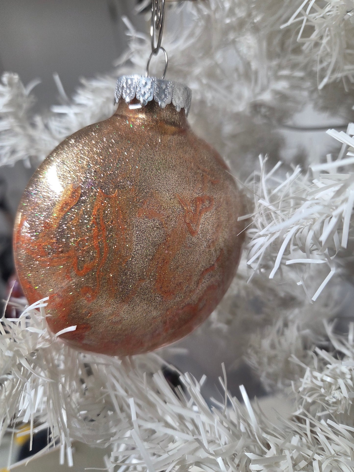 Teach • Love • Inspire – Glitter Ornament