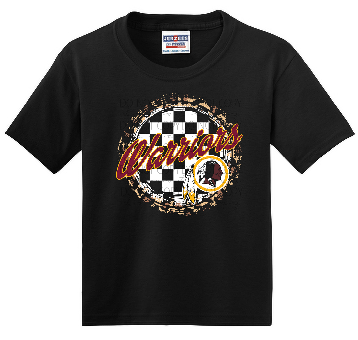 Youth Warriors Checkered Circle T-Shirt