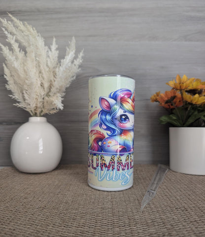 Summer Vibes Unicorn 15oz Tumbler