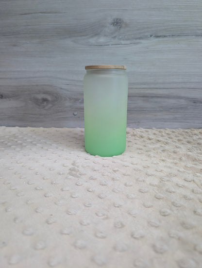 Teacher Life Frosted Glass Can