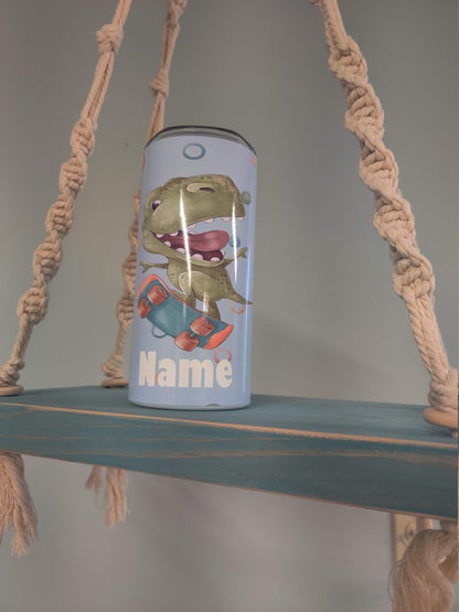 Cute Dinosaur on Roller Skates Tumbler