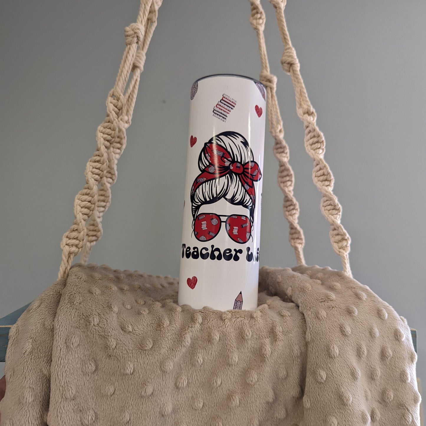 Teacher Life 20oz Skinny Tumbler