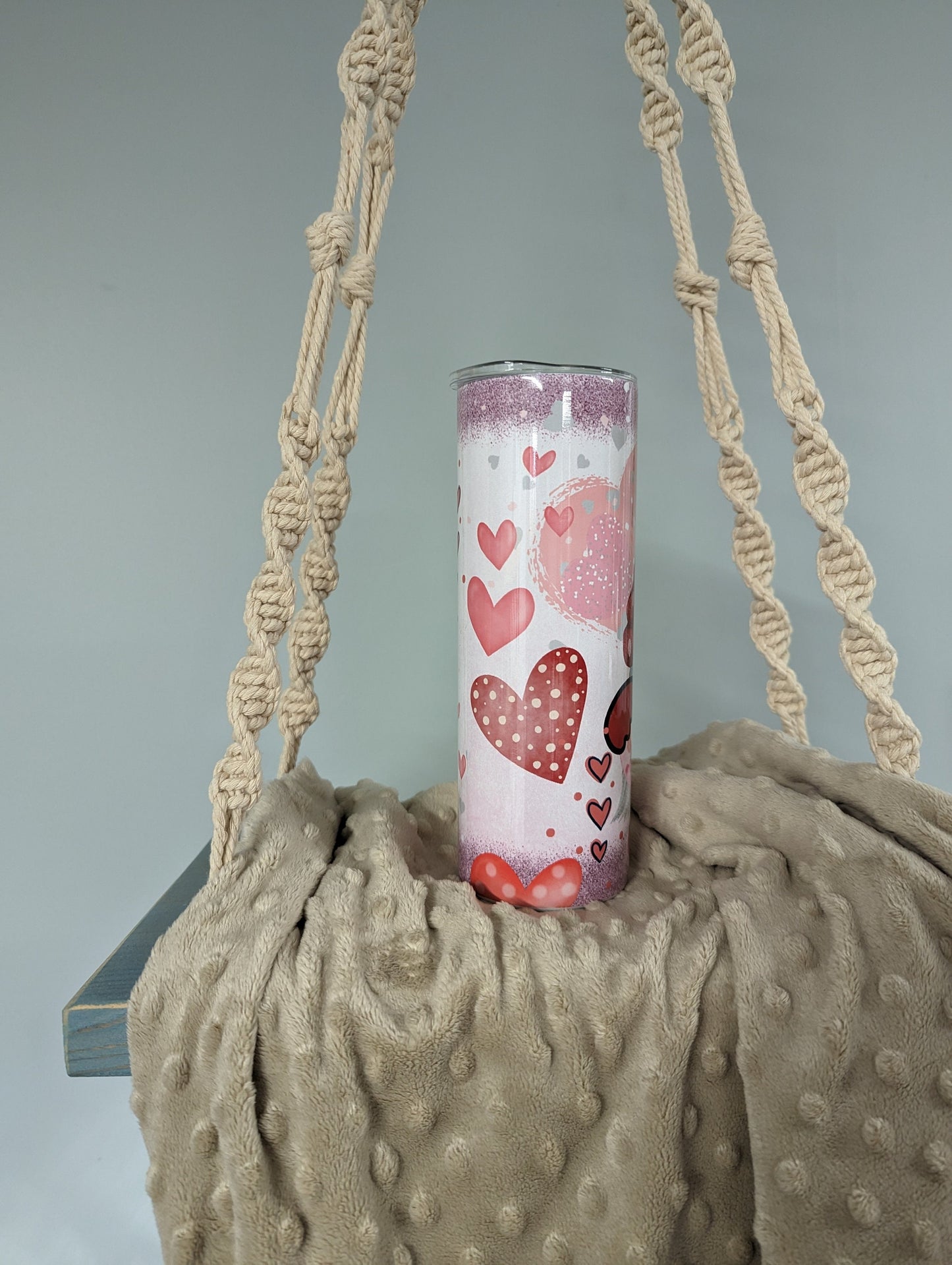 Personalized Valentine Gnome 20oz Skinny Tumbler