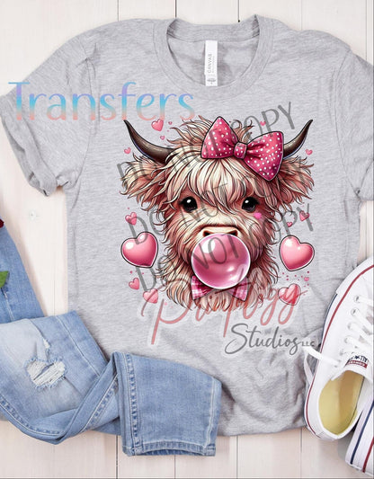 Highland Cow DTF Transfer