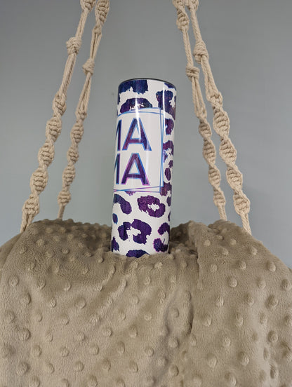 MAMA Leopard Print Tumbler