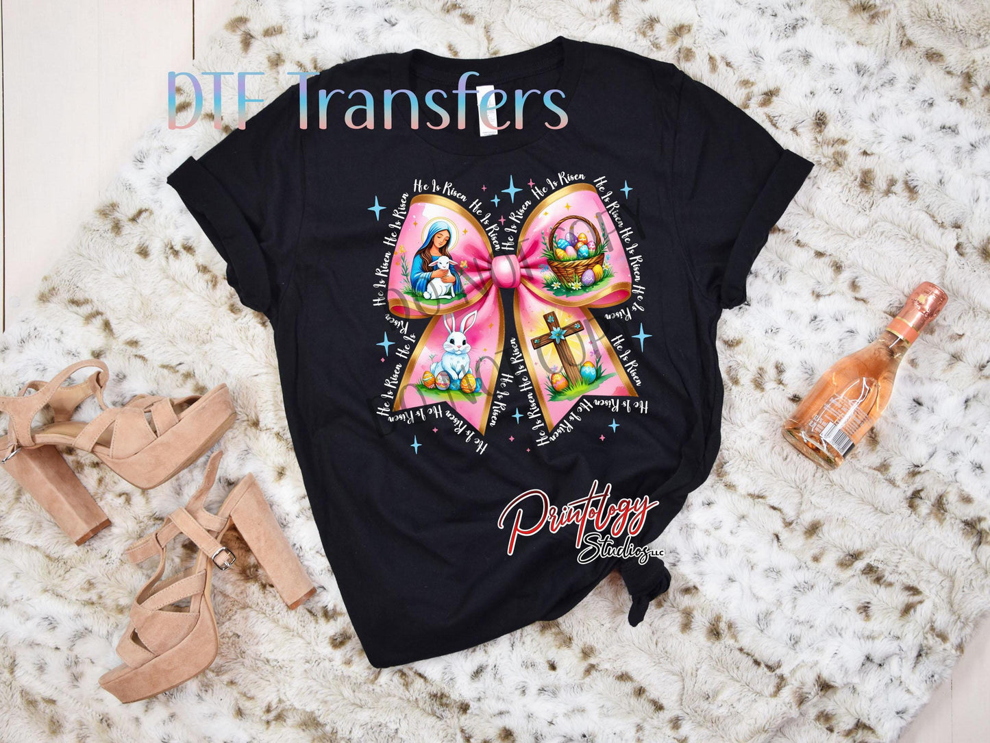 Coquette Bunny Ears DTF Transfer