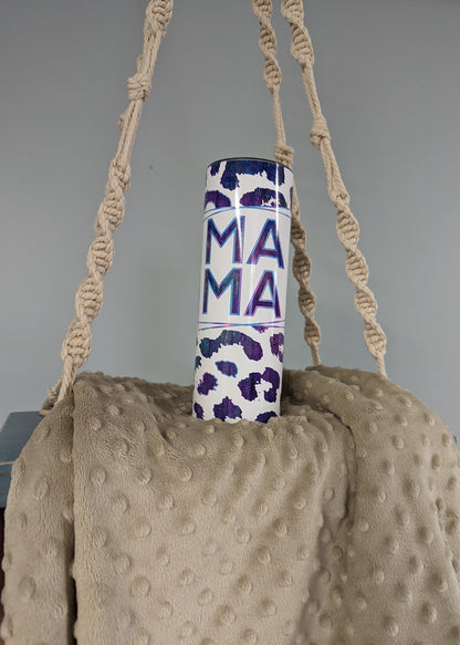MAMA Leopard Print Tumbler