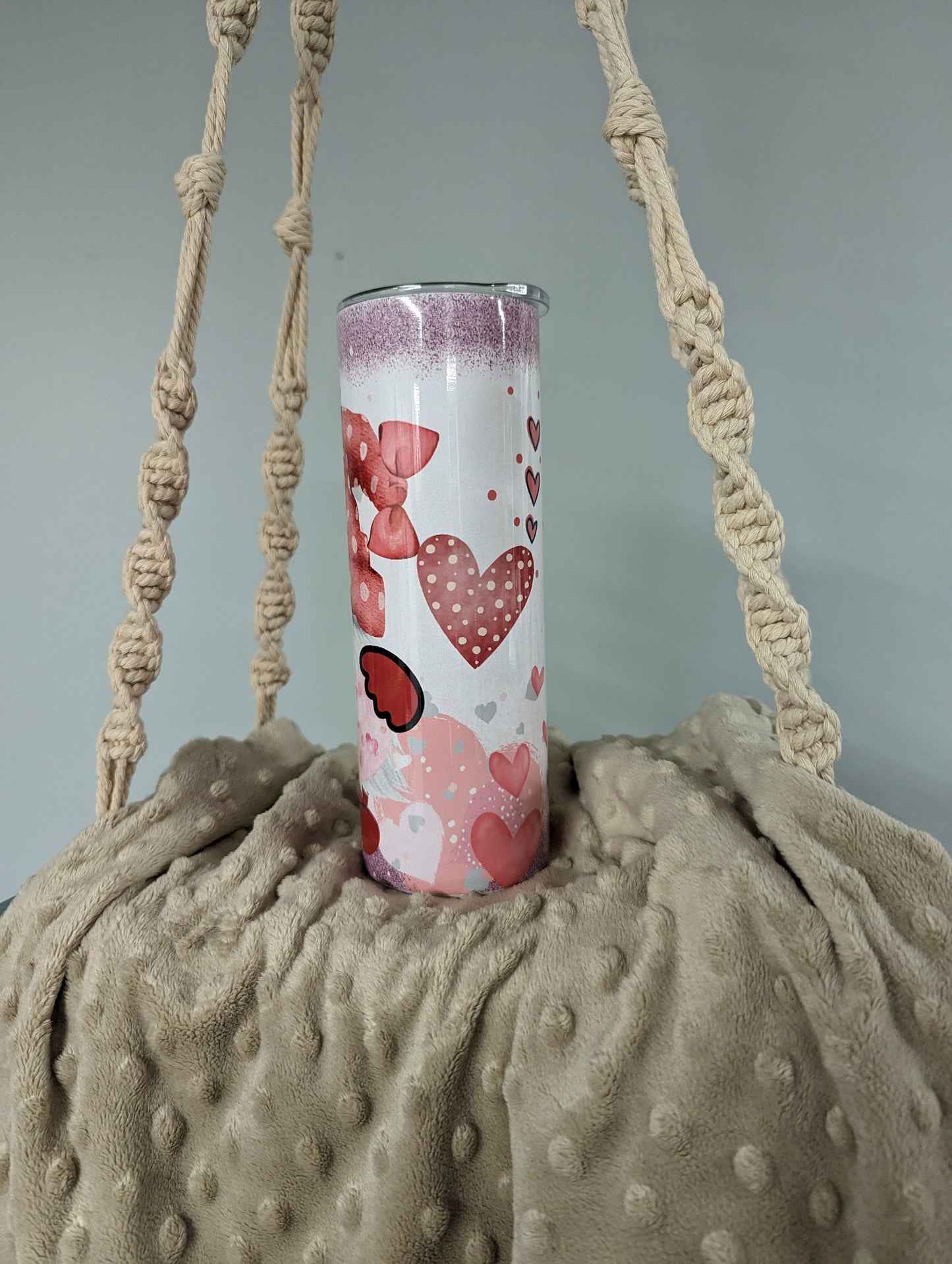 Personalized Valentine Gnome 20oz Skinny Tumbler