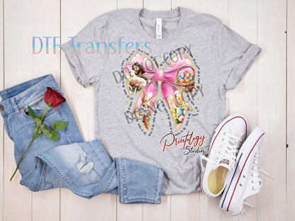 He Is Risen Easter Coquette Transfer