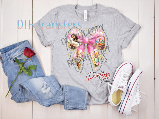 He Is Risen Easter Coquette Transfer