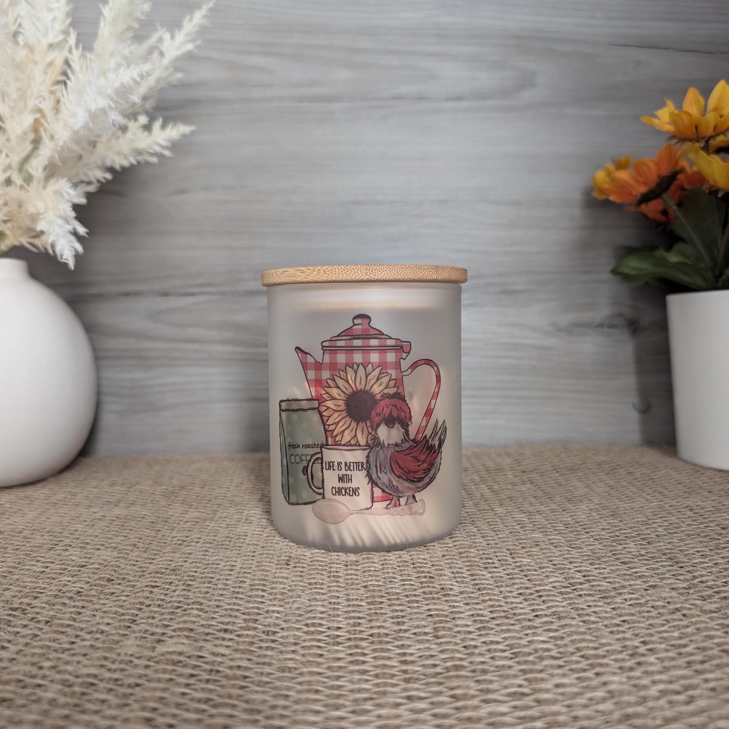 Chicken candle holder/trinket glass