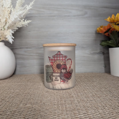 Chicken candle holder/trinket glass