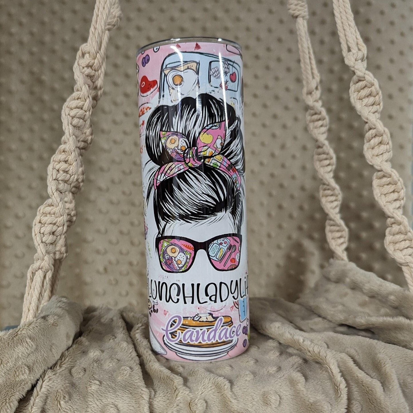 Personalized Lunch Lady Life Tumbler