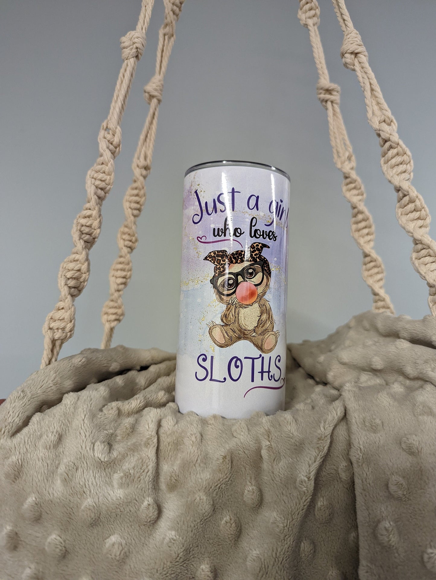 “Just a Girl Who Loves Sloths” 15oz Tumbler