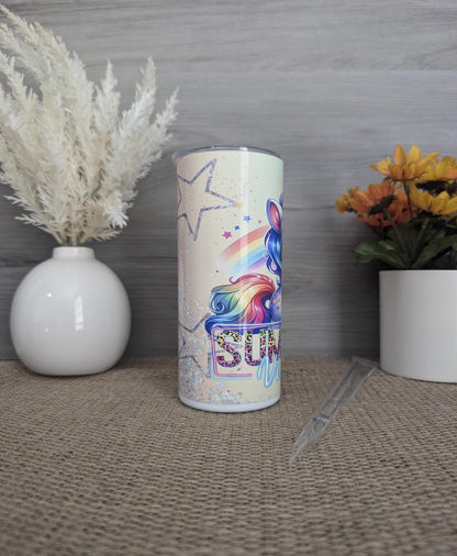 Summer Vibes Unicorn 15oz Tumbler