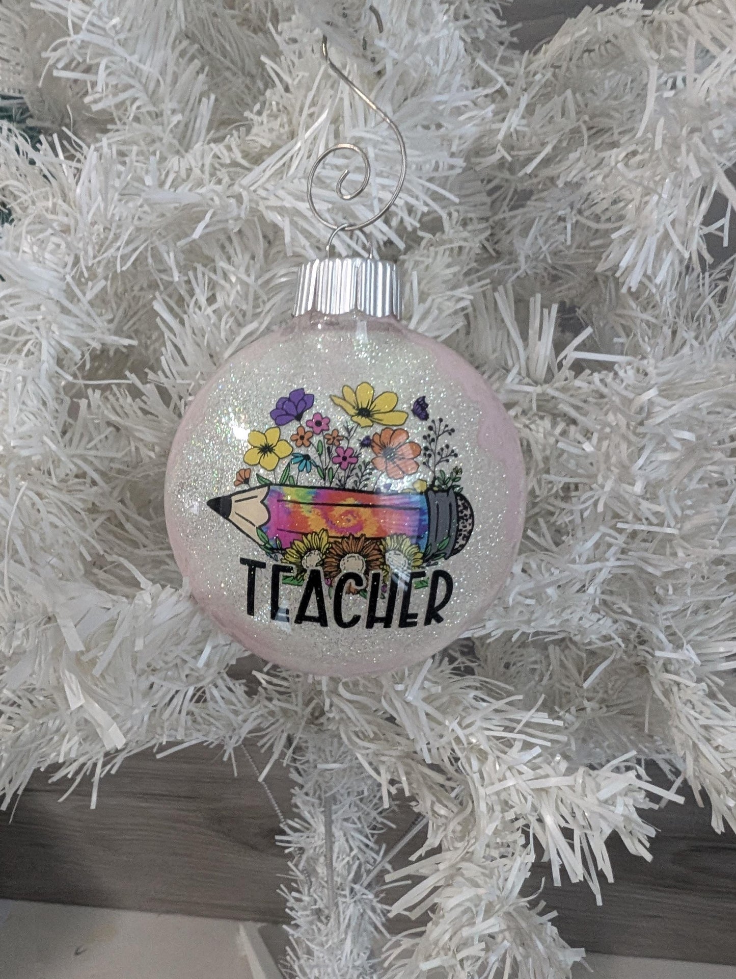 Handmade Teacher Ornament