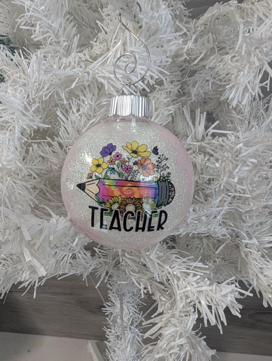 Handmade Teacher Ornament
