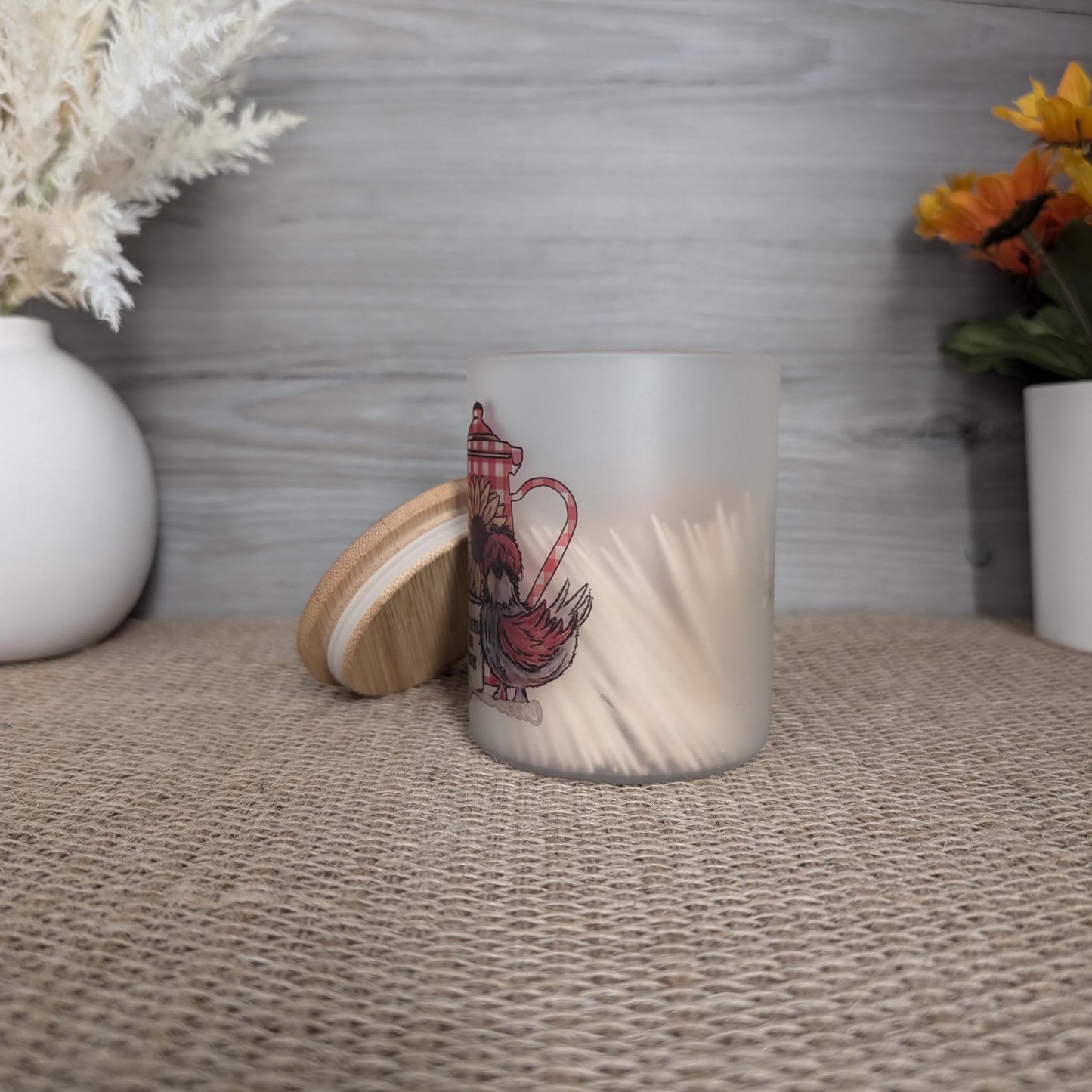 Chicken candle holder/trinket glass