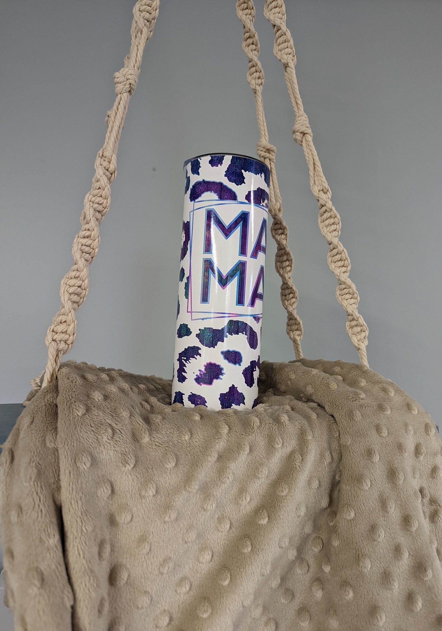 MAMA Leopard Print Tumbler